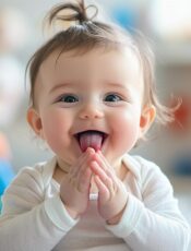 À quel moment un bébé commence-t-il à claquer la langue et que signifie cette étape ?