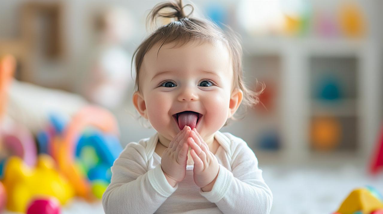 À quel moment un bébé commence-t-il à claquer la langue et que signifie cette étape ?